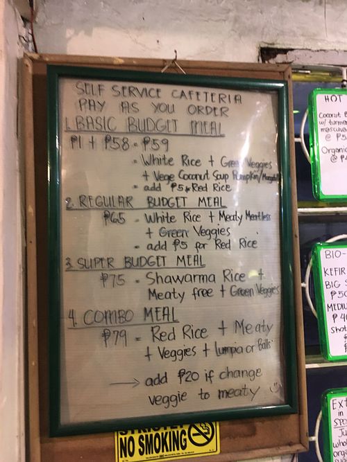 budget meals at Healthy U in Cebu