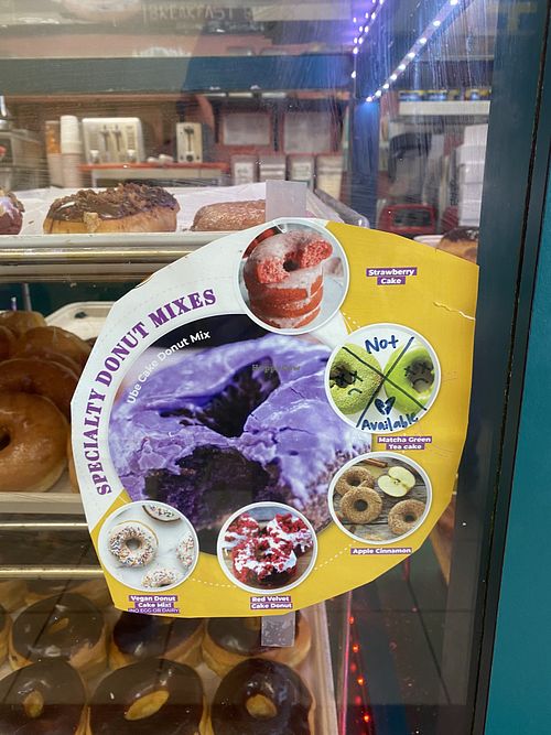 Vegan Donut Cake Mix Donut Spotted 👀  at Donuts and Yogurt in Tracy