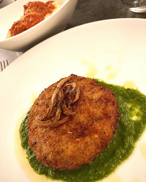 Artichoke arancini   at Salt + Seed in Long Branch