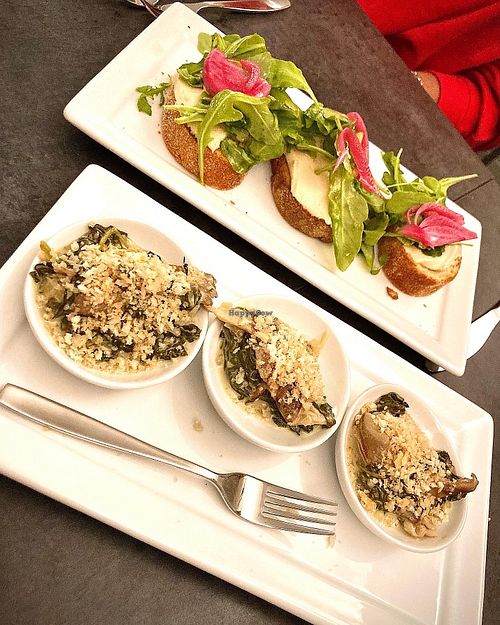 Oyster mushroom Rockefeller   at Salt + Seed in Long Branch