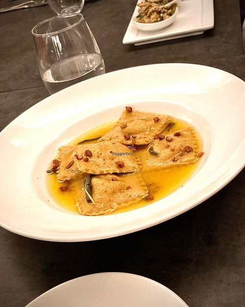 Homemade pumpkin ravioli   at Salt + Seed in Long Branch