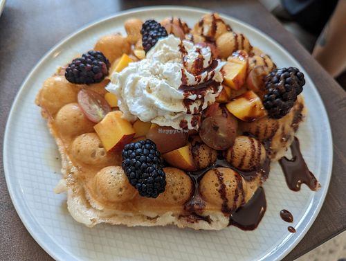Mochi Waffle! 🧇 at The Fat Beet in Bellingham