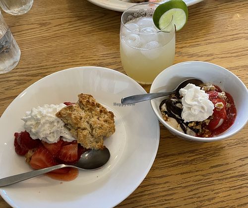 Strawberry shortcake and petit sundae   at The Fat Beet in Bellingham