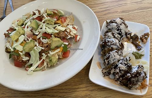 Jack’s nachos and Umami roll  at The Fat Beet in Bellingham