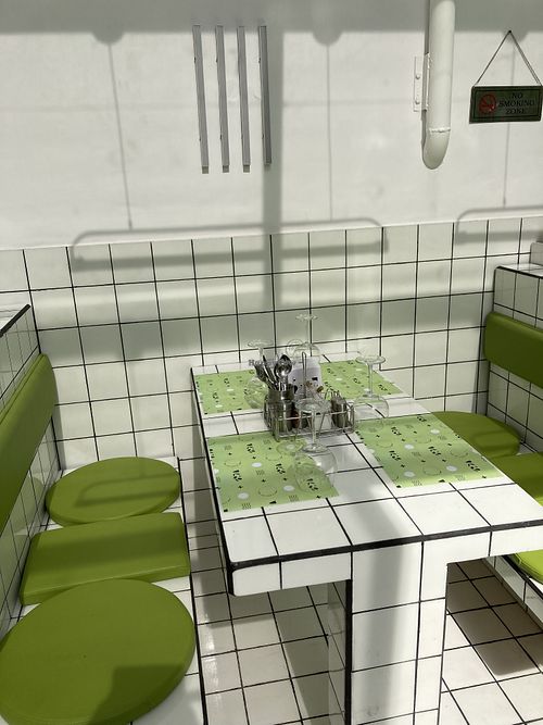 Seating  at V-Spot Cafe in Chandigarh