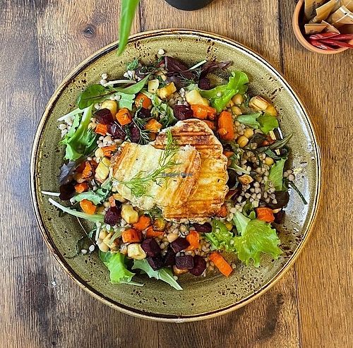 The salads are bursting with flavours, textures and colours. An experience that satisfies all the senses. at Cafe@62 in Brighton