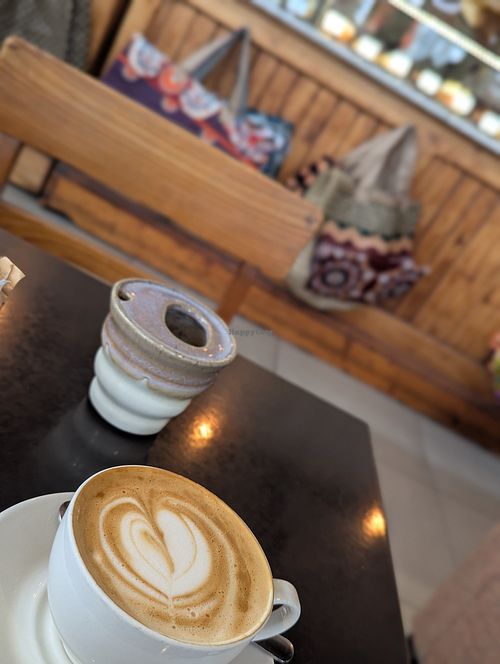 Nice coffee at île de païn in Knysna