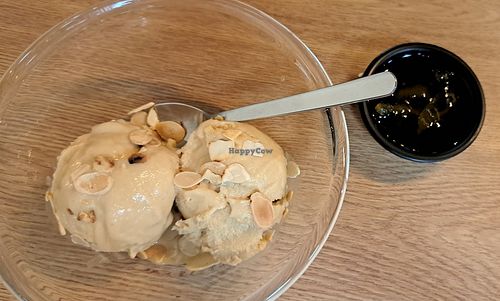 Oat ice cream at Namu Korean Kitchen in Glasgow