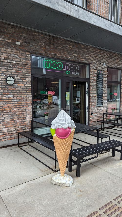 The outside at Moo Moo Isbar - Nordhavn in Copenhagen