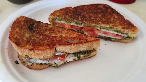 Pesto Grilled Cheez  at Veggie Love Food Truck in West Palm Beach
