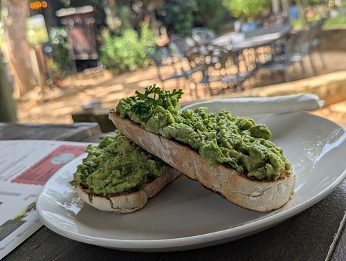 Smashed avo at The Plantsman in White River