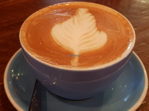 Decaf latte at 200 Degrees Coffee in Sheffield