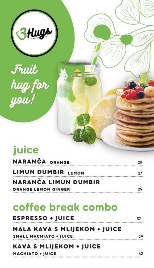   at 3Hugs Vegan Brunch Bar in Zagreb