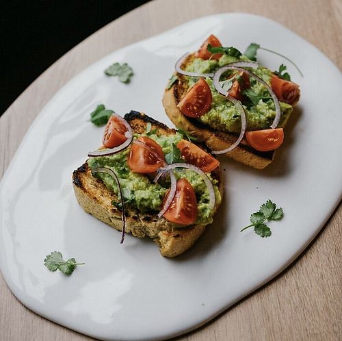 Avocado toast  at 3Hugs Vegan Brunch Bar in Zagreb