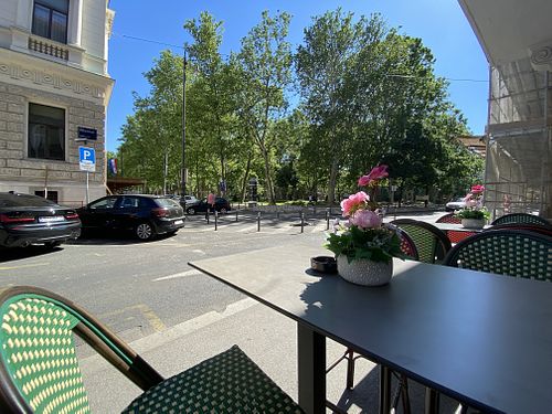 Great view at the park  at 3Hugs Vegan Brunch Bar in Zagreb