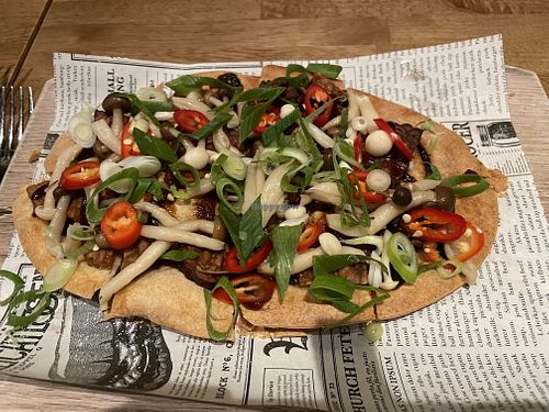 Vegan Flammkuchen Oriental  at 't Wapen van Kennemerland in Haarlem