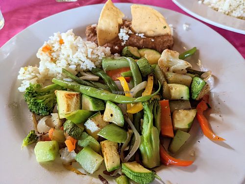 Vegan fajitas at El Caballero in Cabo Pulmo