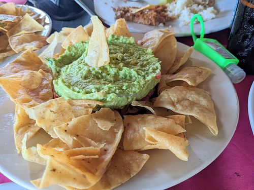 Guacamole and salsa at El Caballero in Cabo Pulmo