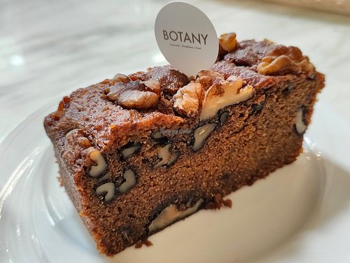 Plant-Based Banana Walnut Cake at Botany in Central Singapore