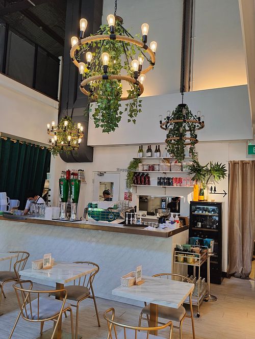 Restaurant interior at Botany in Central Singapore