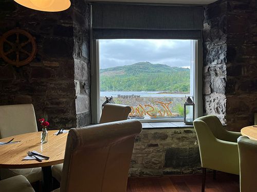 The view..Not a picture on the wall ;-) at The Shores in Plockton