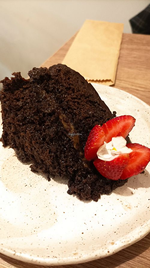 Torta de chocolate at Asianica in Lima