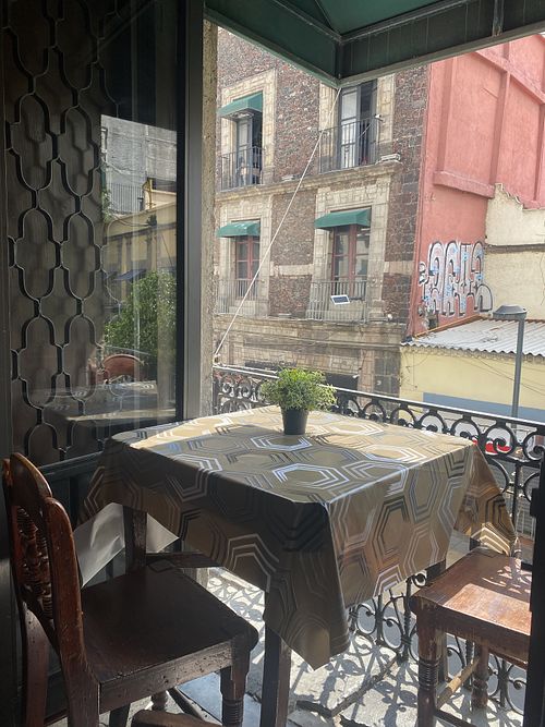   at Restaurante Vegetariano Terra Nostra in Mexico City