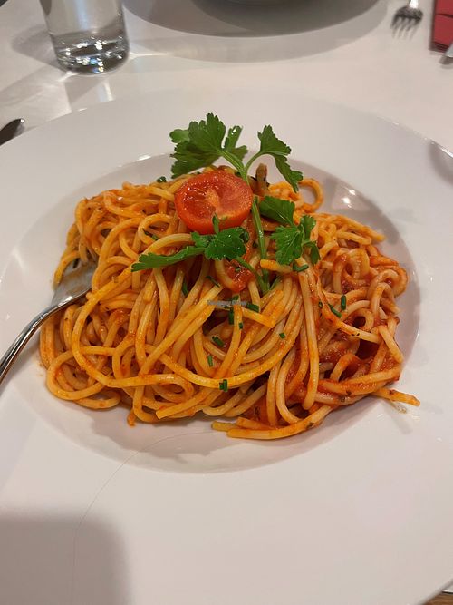 Spaghetti Napoli at Restaurant Vista Mar in Rheinfelden