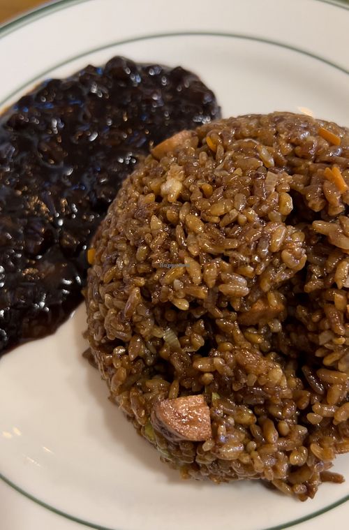 Fried rice came with tasty black bean sauce on the side   at Alt.a in Seoul