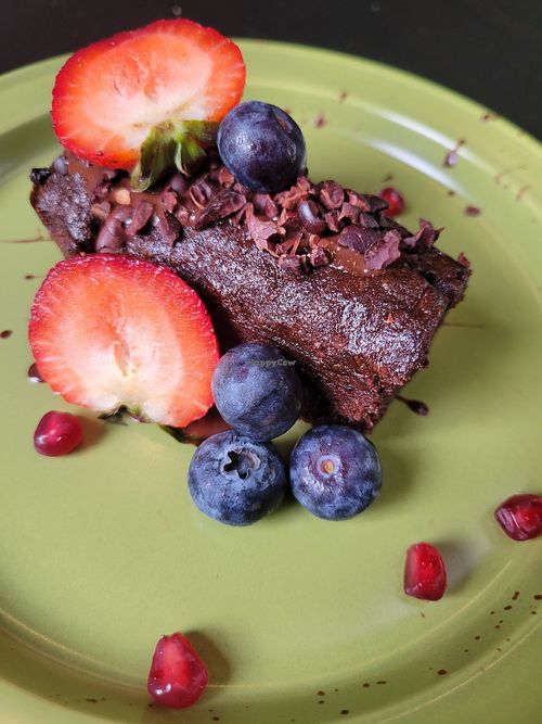 Chocolate cake 😋 at Earth House Restaurant And Wine Bar in Bangkok