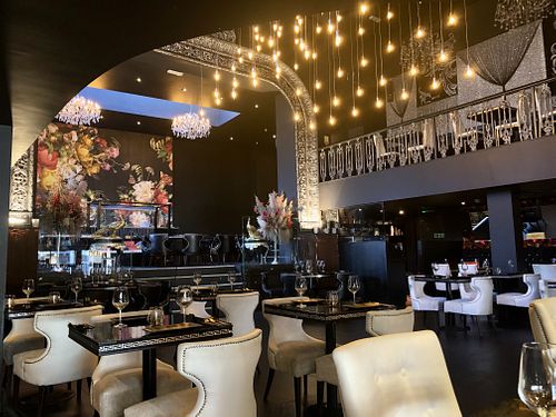 inside of an old theatre  at Cardamom Black in Harrogate