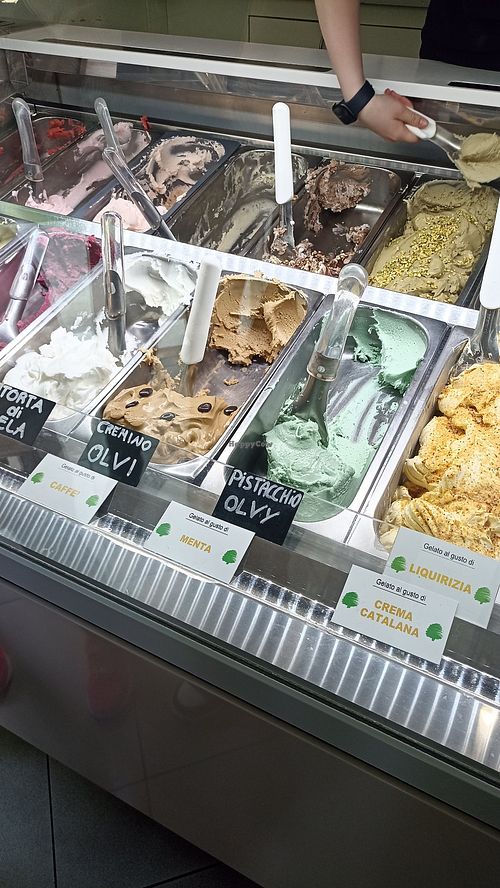 Gusti a base d'olio: cremino e pistacchio at Bar Gelateria del Parco in Carnate
