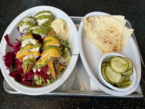 falafel bowl with extras!  at Superbaba in Victoria