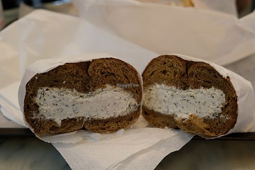 Bagel w/ Creamed Cheese at Ess a Bagel - 3rd Ave in New York City