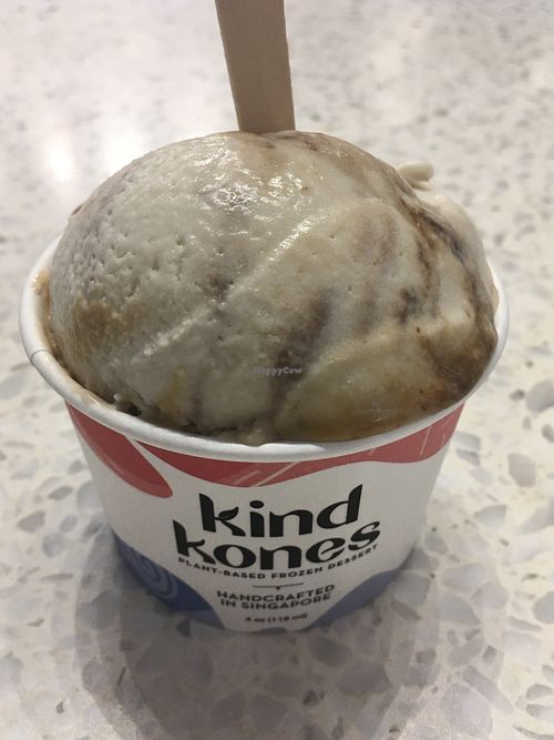 Almond fudge brittle ice cream  at Kind Kones - i12 Katong in Central Singapore