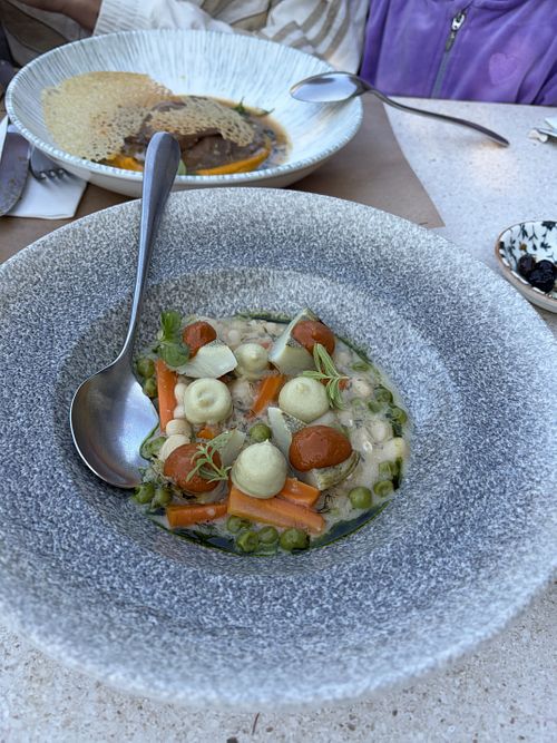 Artichoke dish. Amazing!   at Milia Traditional Village in Crete