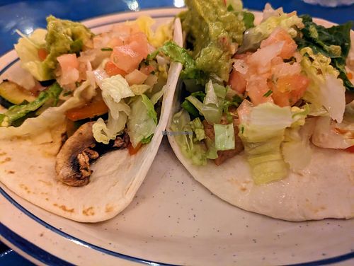 Veggie taco and tofu taco at Maria's Cantina  in St Croix