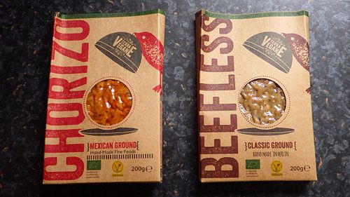 Chorizo and minced beef at LPG BioMarkt - Kreuzberg in Berlin