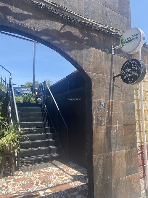 Stairs leading to Vegan Restaurant (I have to return)  at Versión Vegana Patio14 in San Andres Cholula