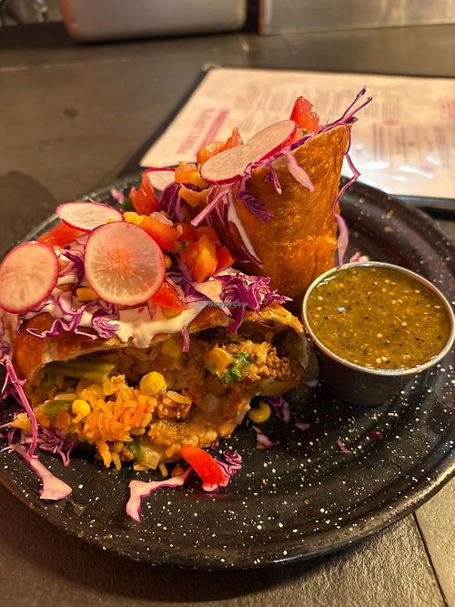 Chimichanga   at Penelope's Vegan Taqueria in Chicago