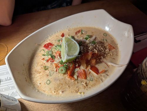 Laska Suppe at Moshi Bar in Moenchengladbach