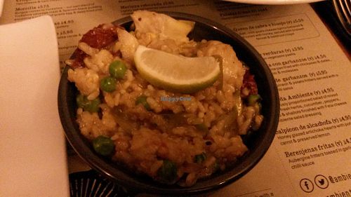 Paella de verduras at Ambiente Tapas - Goodramgate in York