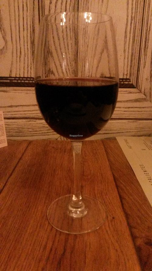 Vegan red wine at Ambiente Tapas - Goodramgate in York