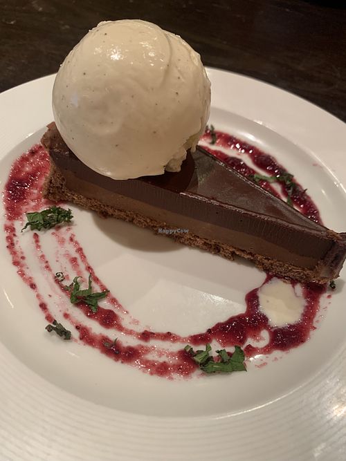 Chocolate praline tart  at Cote in Chichester