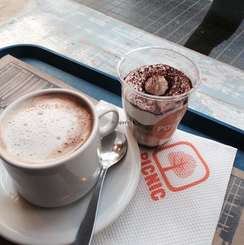 tiramisu !! vegan :) at Picnic in Buenos Aires