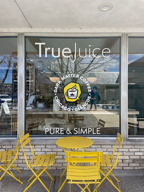 Store front at True Juice in Glencoe