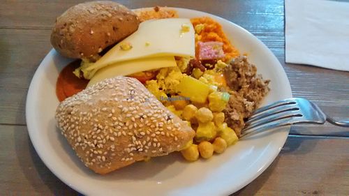 Brunch food at Kopps in Berlin