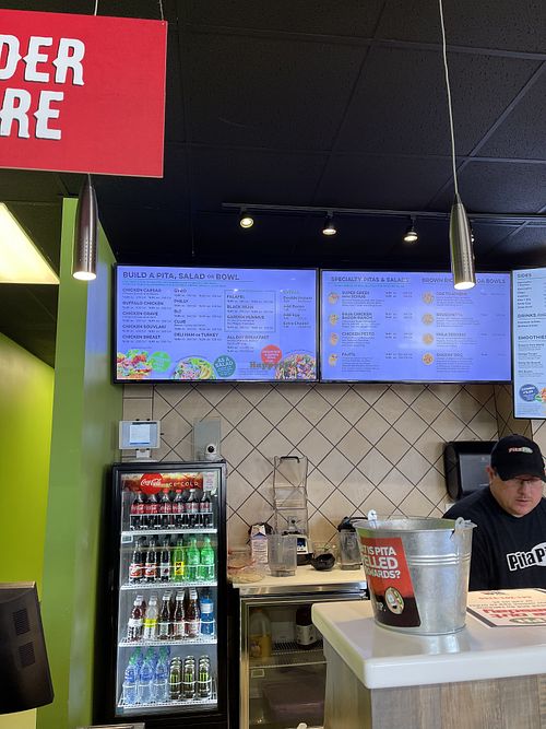 Main menu  at Pita Pit in Mason City