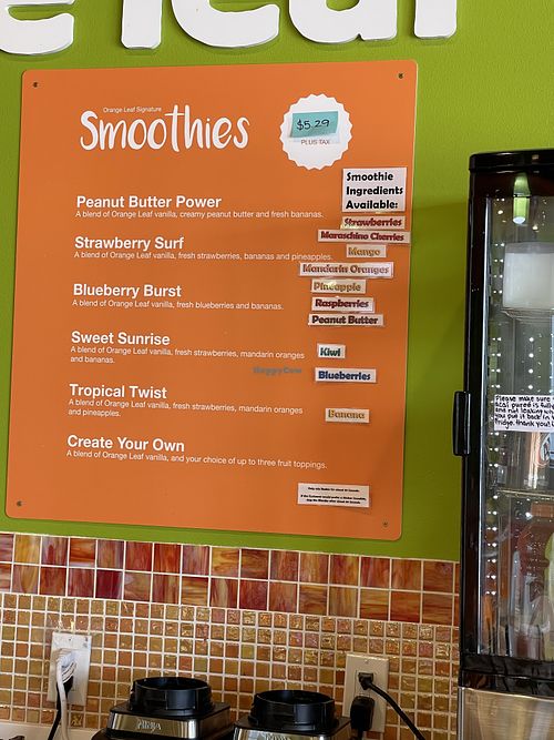 Smoothies  at Orange Leaf Frozen Yogurt in Mason City