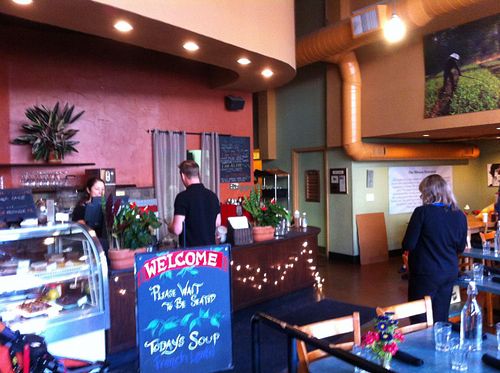 Inside at cafegSC in Santa Cruz